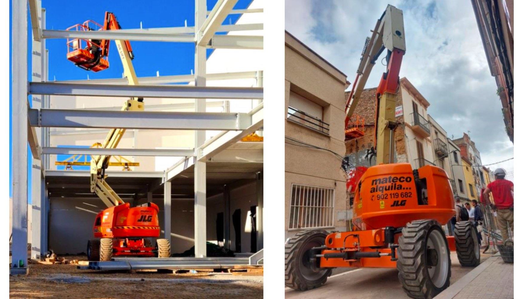 Plataformas articuladas de mateco