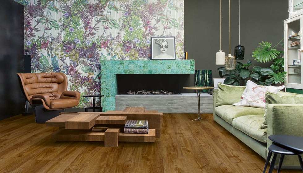 La colecci�n Bloom captura la esencia de las vetas de la madera con una textura realista y 25 colores disponibles