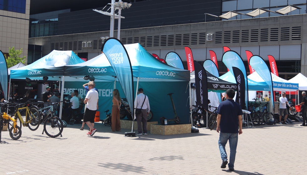 Cecotec, que cada vez tiene ms presencia en el sector Bike, tena su stand en la seccin Test
