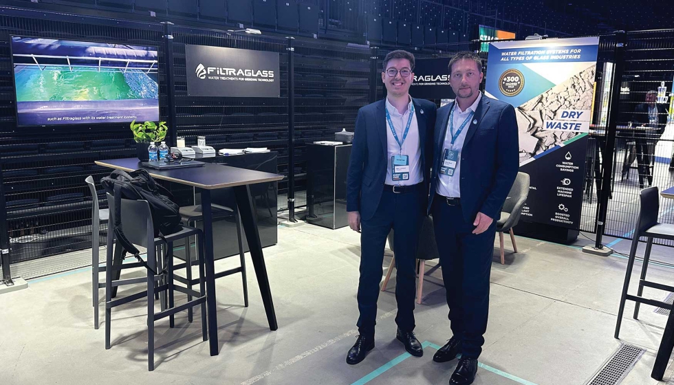 Marc Juncarol y Zoran Skoric, de Filtraglass. Foto: Vtrea / Interempresas Media
