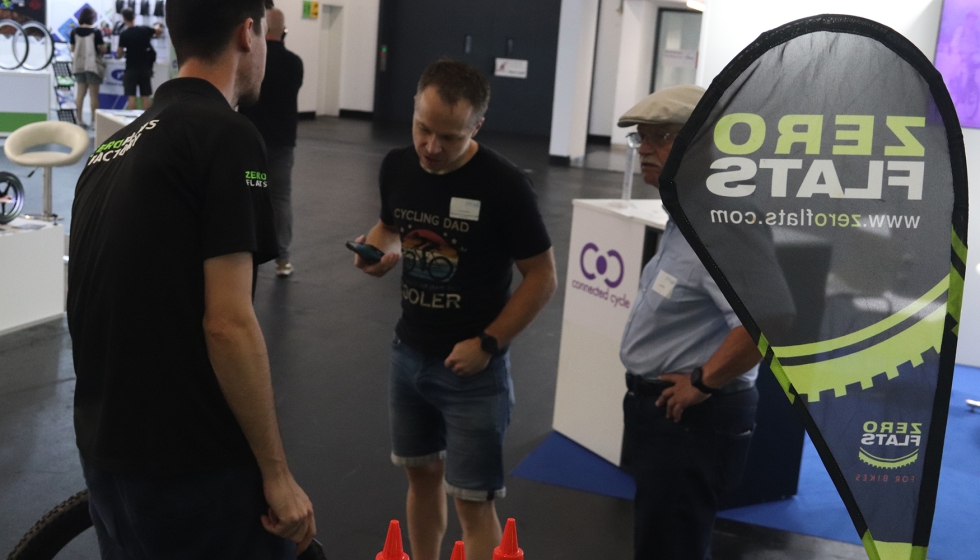 Zero Flats fue una de las pocas marcas especializadas en sistemas anti-pinchazo presentes en la feria