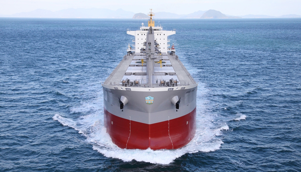 En el marco del proyecto Gamma de la UE, este buque de carga ser parcialmente propulsado mediante un craqueador de amonaco de Fraunhofer IMM...