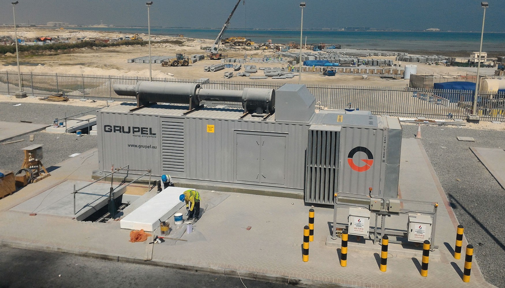 Grupo electrgeno Grupel suministrado para EDAR de Qatar