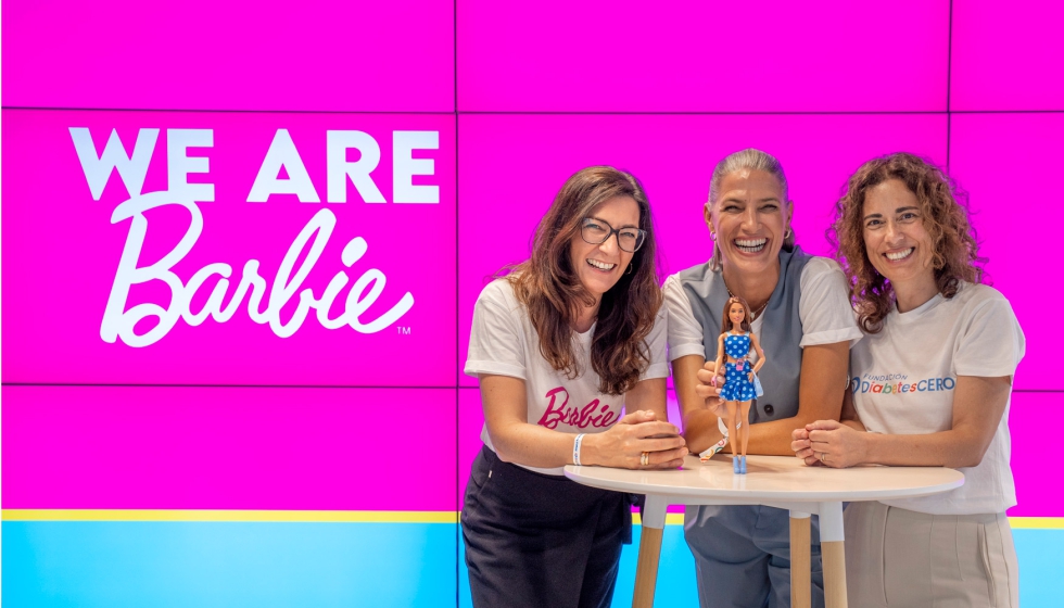 Celine Ricaud, head of marketing de Espa�a, Portugal e Italia para Mattel, Laura S�nchez, modelo y actriz, y Sandra Campinas...