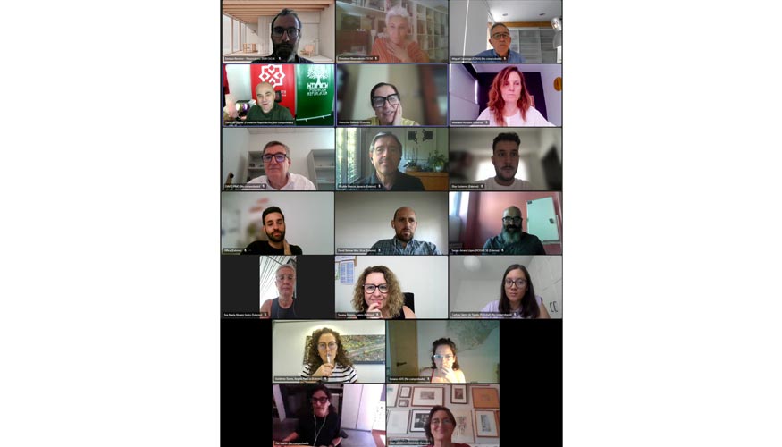 Imagen de la reunin telemtica del Grupo de Trabajo Nuevas maneras del habitar