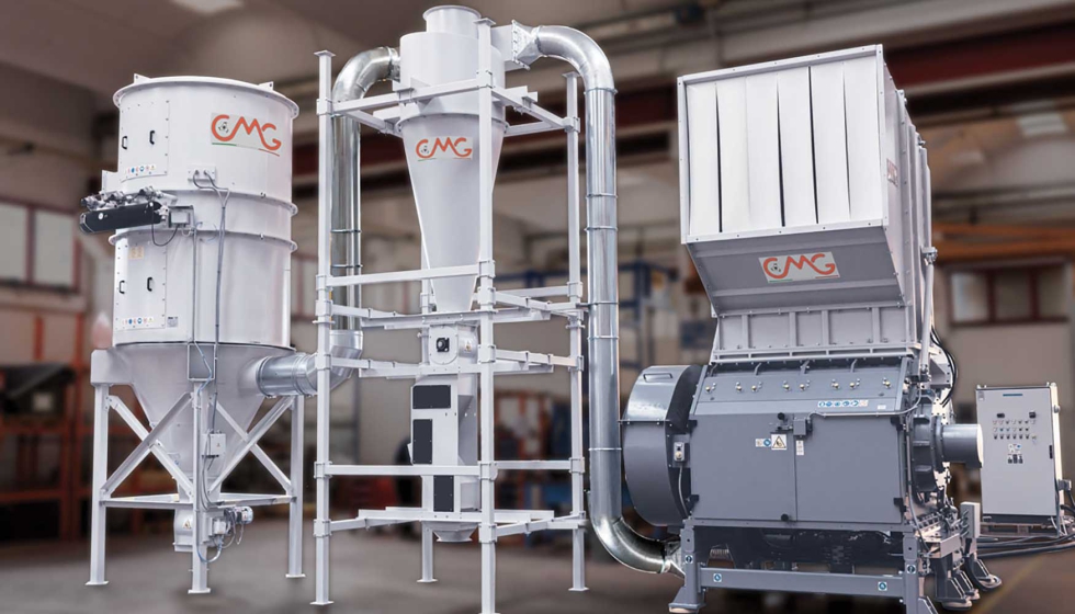 CMG Granulators EV916  Granulador con sistema de evacuacin de material triturado