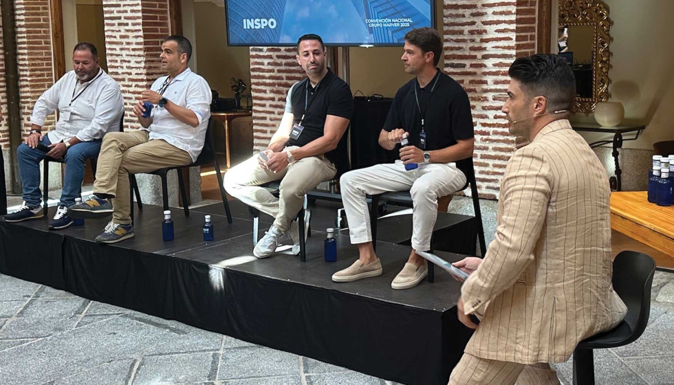 Integrantes del primer panel de la Convencin Anual de Grupo Marver, dedicada a Inspiracin...