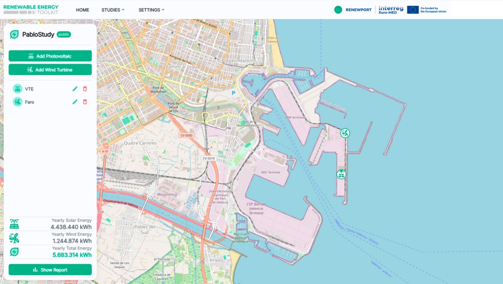 Muestra de la herramienta