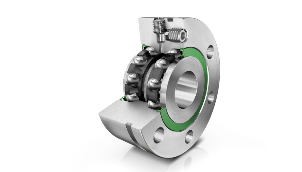 Los rodamientos de husillos a bolas con bolas cermicas (aqu: ZKLF) funcionan a la perfeccin en las aplicaciones de carreras cortas...