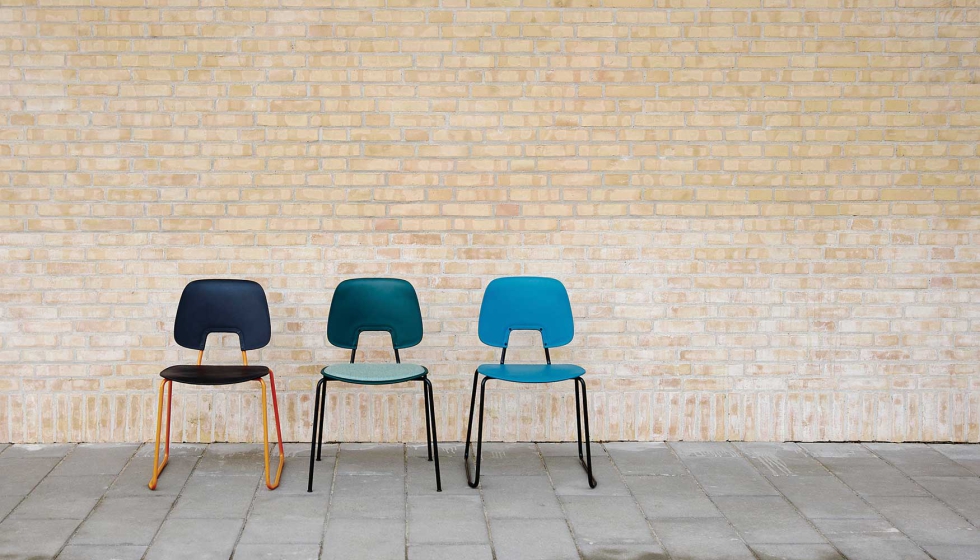 R.U.M. de Estilo Nordico est fabricada con materiales reciclados como redes de pesca y plsticos