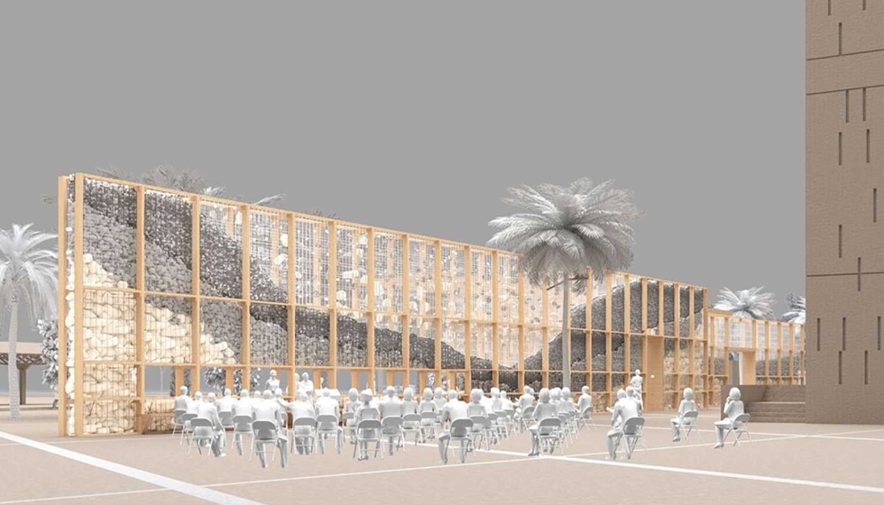 Render de �De Roca Madre� que se ubicar� en la Plaza de Stagno del 30 de octubre al 28 de noviembre