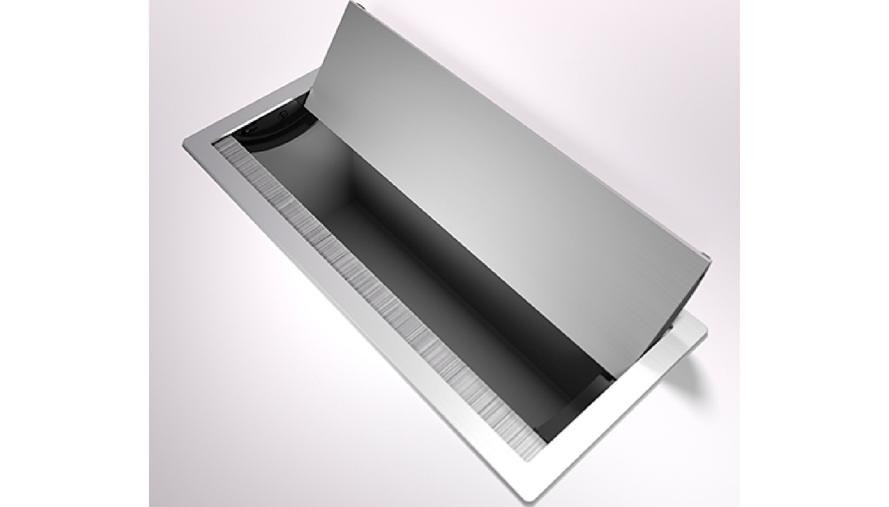 Cada unidad consta de un marco con cepillo doble, una tapa basculante y un sistema de fijaci�n mediante tornillo al tablero...