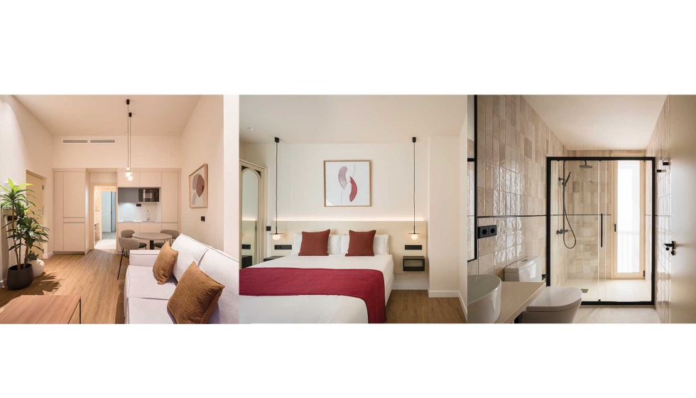 Detalles del interior de algunos apartamentos donde se apuesta por el confort. Fotos: Juanca Lagares