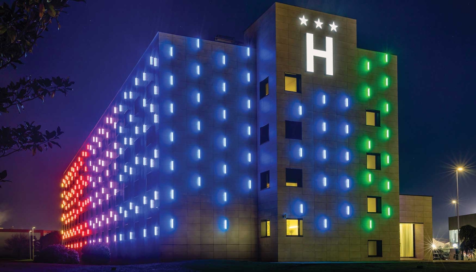 Las soluciones de MCI Light permiten que el edificio sea un organismo visualmente activo, dialogando lum�nicamente con el entorno...