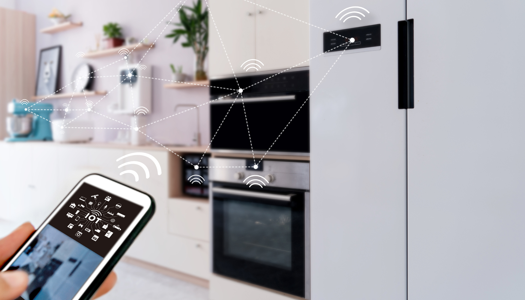 Interfaz mvil vinculada a dispositivos radioelctricos conectados del entorno domstico