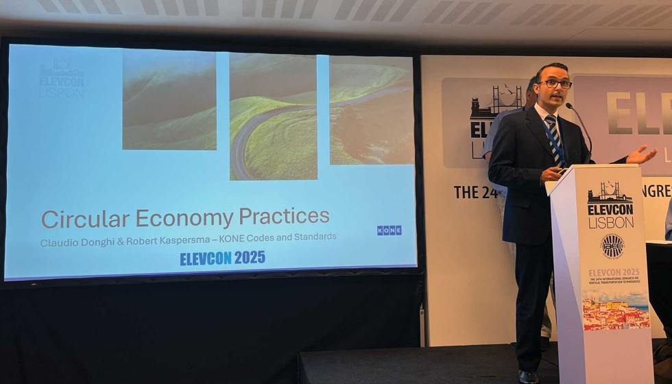 La sostenibilidad fue el eje en torno al que giraron varias de las ponencias de Elevcon 2025