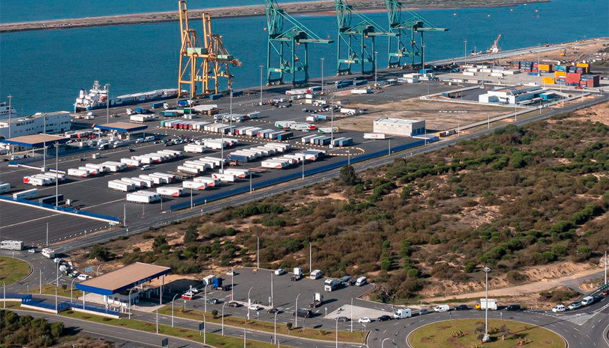 Muelle sur del Puerto de Huelva
