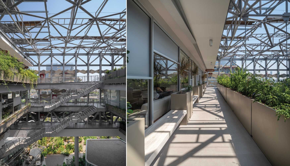 Detalle constructivo de su interior cuyos sistemas favorecen el desmontaje y su reso posterior. Fotos: The Raws