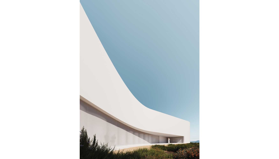 Los bloques de hempcrete, cal y agua dotan al conjunto de un espacio ideal para el desarrollo de caldos experimentales