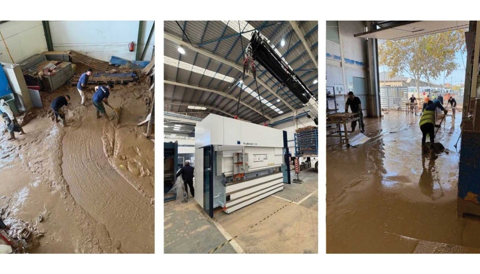 Pero el equipo de Gimetal lo afront de forma conjunta y limpi las naves de produccin durante das enteros