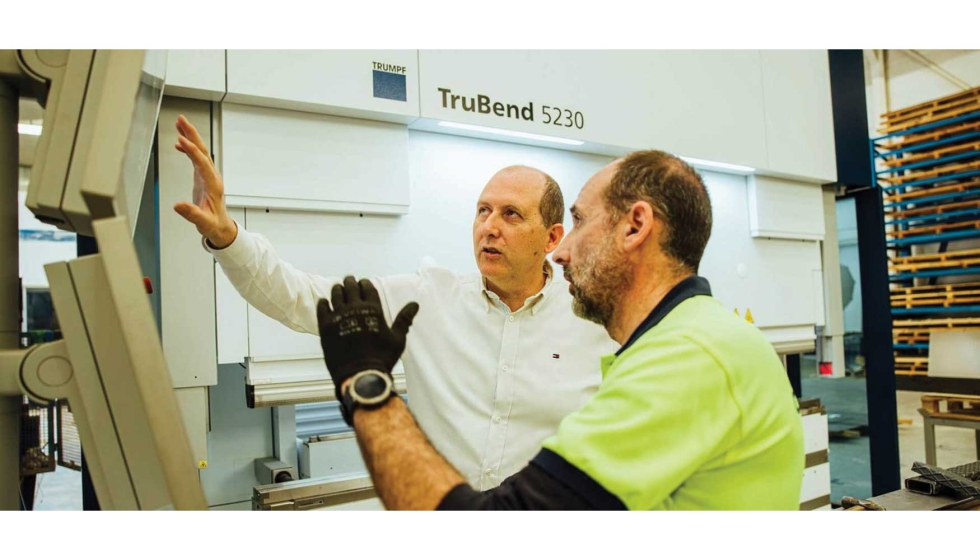 Gimetal puede plegar piezas ms grandes que antes en la nueva mquina de plegado TruBend 5230