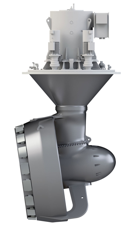 SRP-D con un eje de h�lice con una inclinaci�n de ocho grados