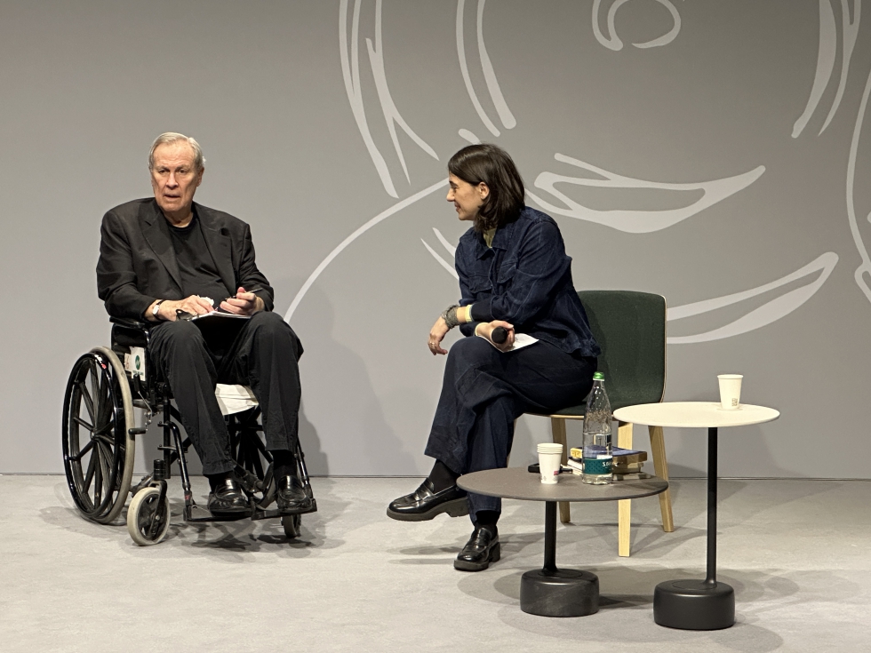 Robert Wilson en una de sus ltimas apariciones pblicas en el Euroluce Lighting Forum en Milan el pasado mes de abril