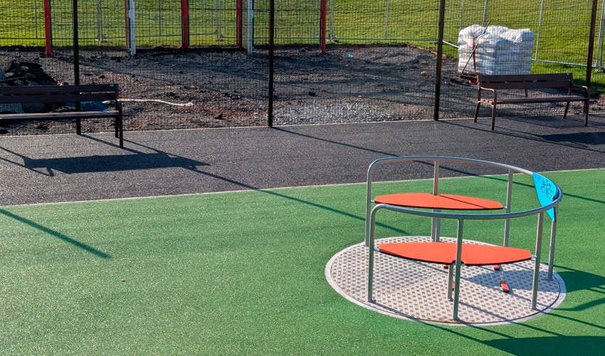 Carrusel adaptado para sillas de ruedas