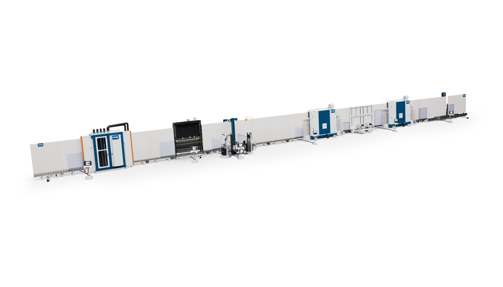 Glaston Ultra TPS. Linha flexvel para a produo de unidades triplas finas.  Glaston Germany GmbH