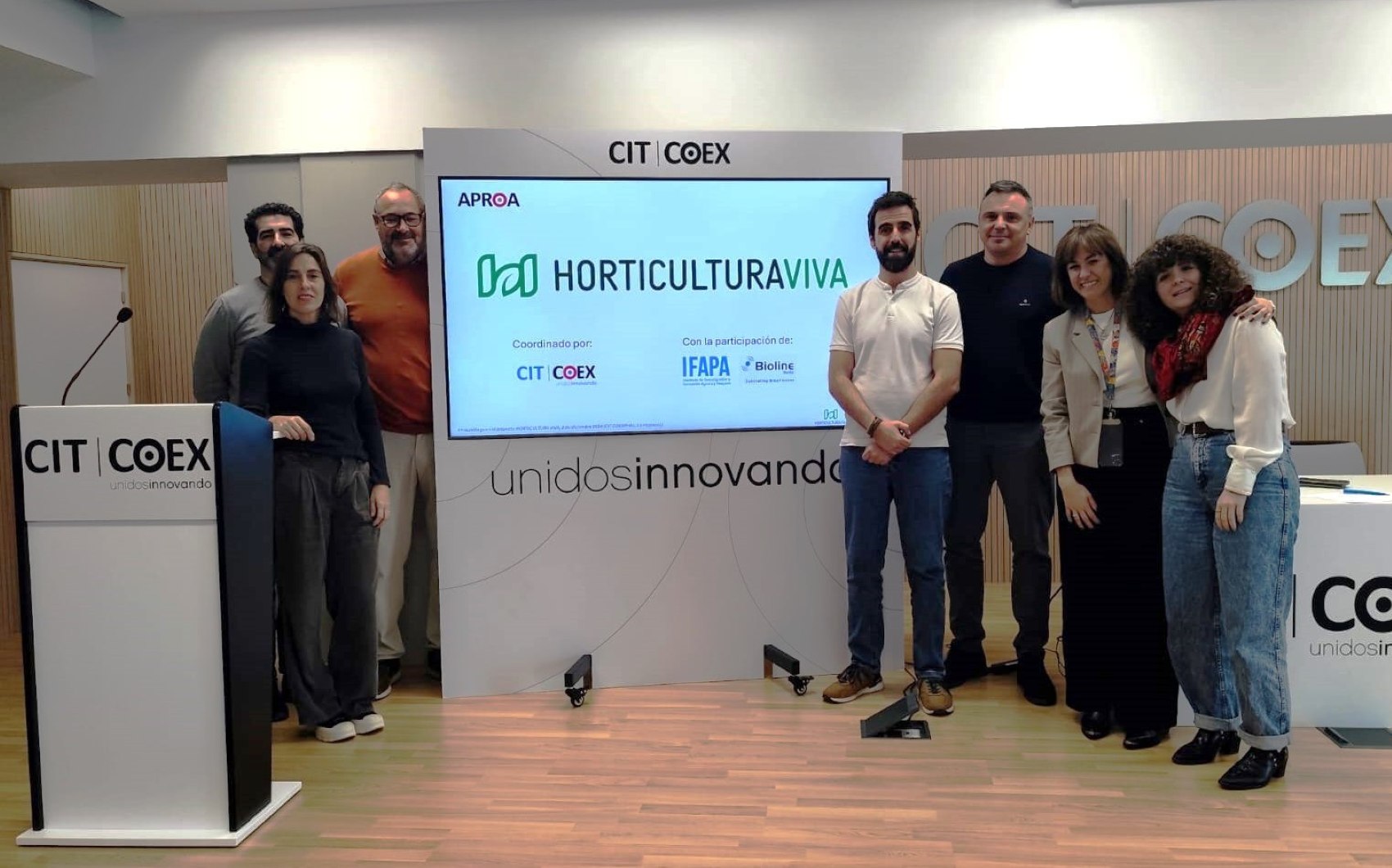 Imagen de la primera reunin del proyecto Horticultura Viva