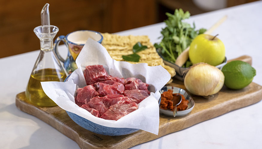 Ingredientes para la elaboraci�n de un curry thai de ternera con noodles