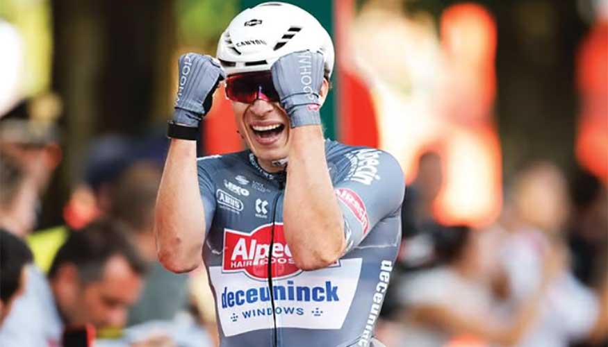 Jasper Philipsen, corredor del equipo Alpecin-Deceuninck, ganador de una etapa en la Vuelta Ciclista a Espa�a 2025