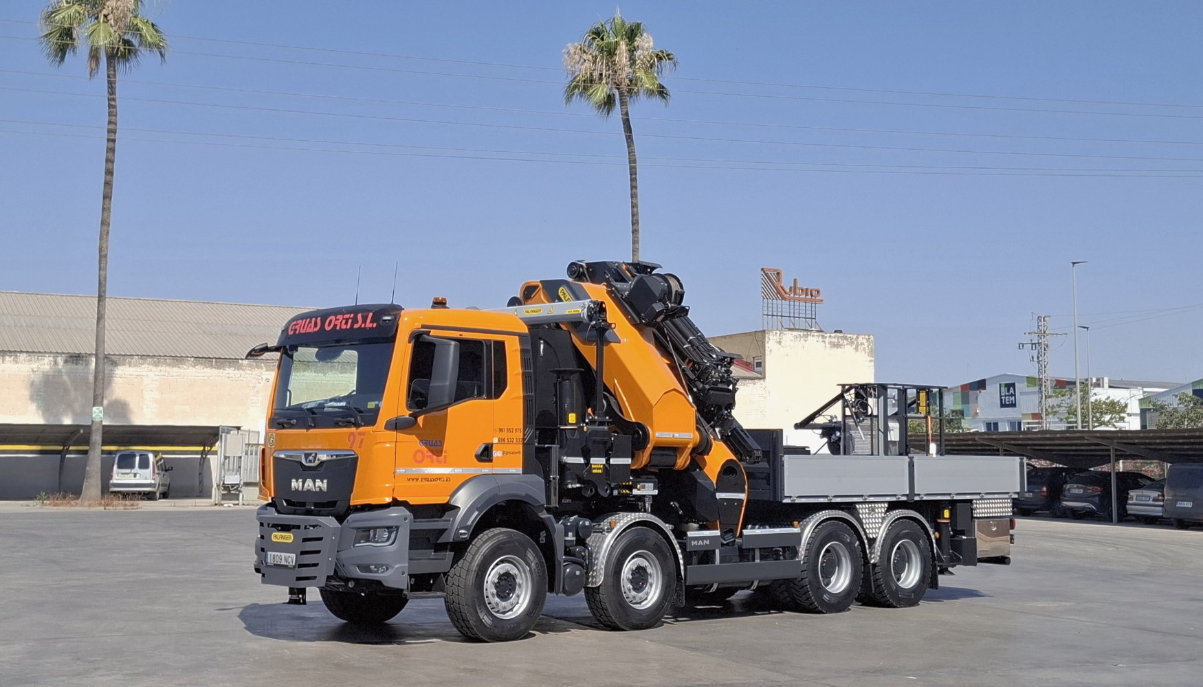 La PK 1650 TEC de Gras Ort ha sido montada sobre camin MAN TGS 41.480 8x4