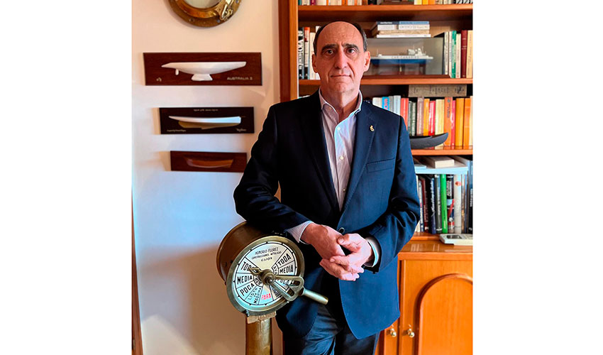 Juan Daz Cano, presidente de la Real Liga Naval Espaola