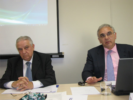 Pedro Cuesta (izquierda) y Jess Alarcn, presidente y secretario general de AGM, respectivamente