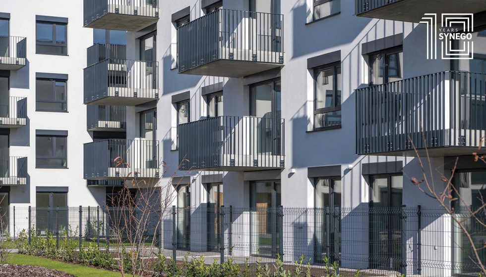 Synego ofrece una transmitancia t�rmica de hasta 0,94 W/m�K y un aislamiento ac�stico que alcanza los 46 dB. Foto: Ivan Sklen�r...