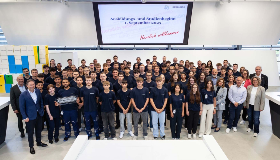 En septiembre, alrededor de 100 j�venes comienzan su formaci�n o programa de estudios duales en Heidelberg...