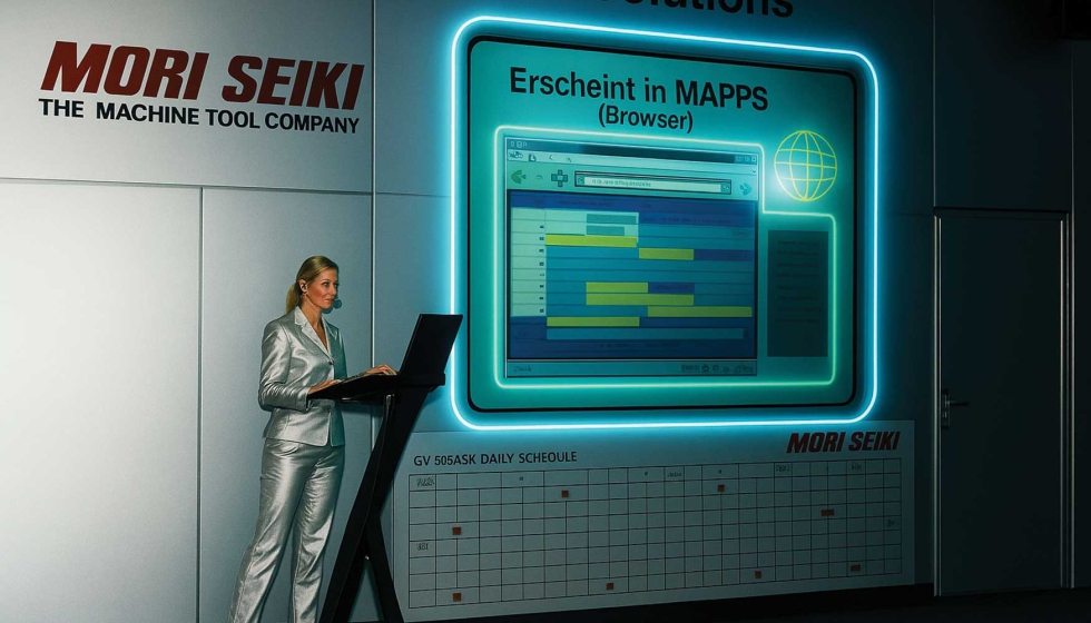 Una puesta en escena futurista...