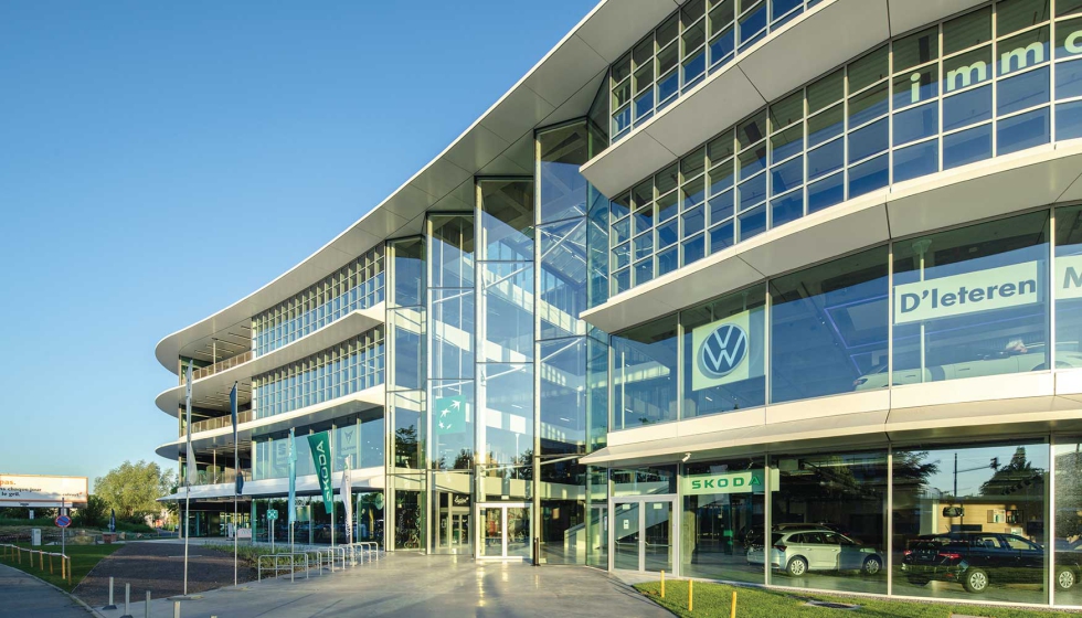 La fachada del proyecto Mobilis cuenta con vidrios Low Carbon 72/38, de AGC