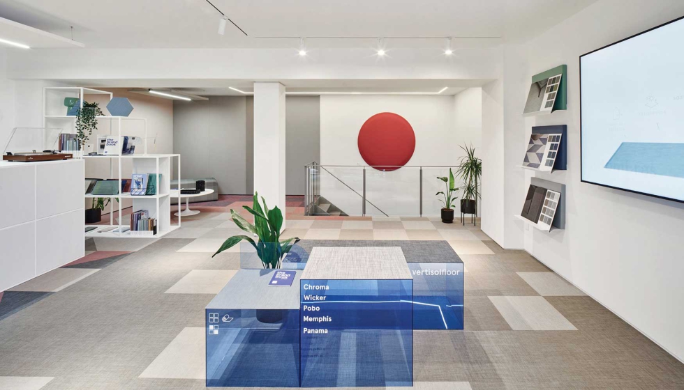 El showroom de vertisol en Barcelona es un excelente escaparate de las m�ltiples posibilidades de combinaci�n de pavimentos...