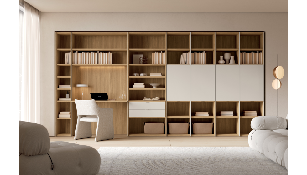 Librer�a de la colecci�n muss+natur 2.0, fabricadas 100% en Espa�a por tegar
