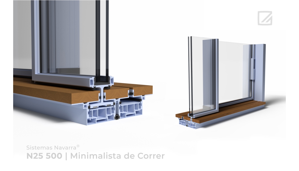 Sistema de Correr N25 500 Piso Integrado. Minimalista | Piso Integrado | Continuidade Total