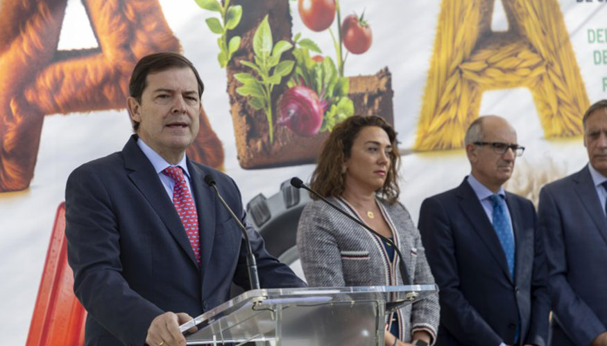 Intervencin de Alfonso Fernndez Maueco, presidente de la Junta de Castilla y Len, durante la inauguracin de Salamaq 2025...