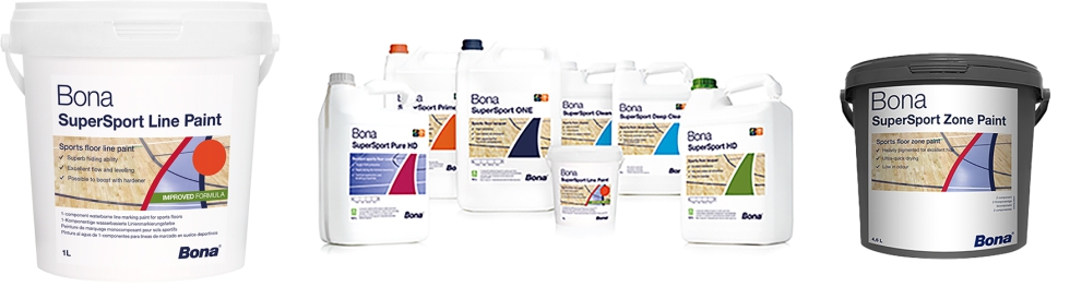 Todos los productos del Bona SuperSport System son perfectamente compatibles entre s