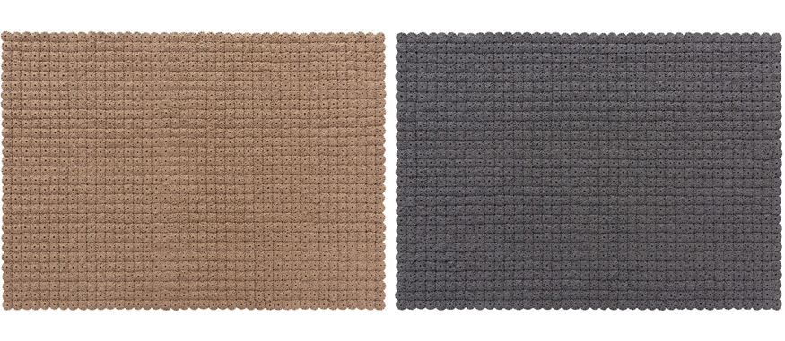 Tejido camel. Tejido antracita