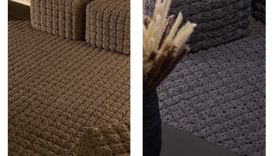 Textura tridimensional color camel. Textura tridimensional color antracita