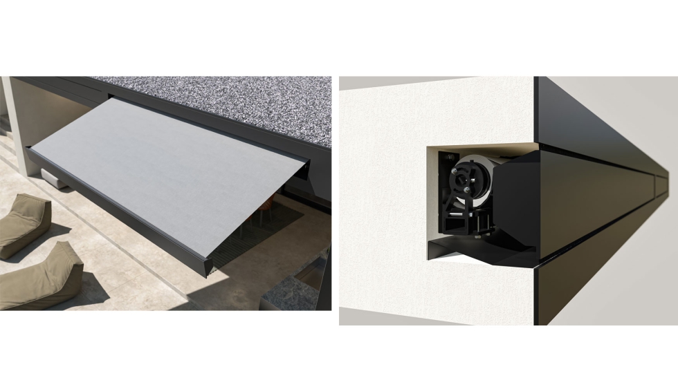 Sistema de inclinaci�n. 600 cm de ancho y 360 cm de proyecci�n