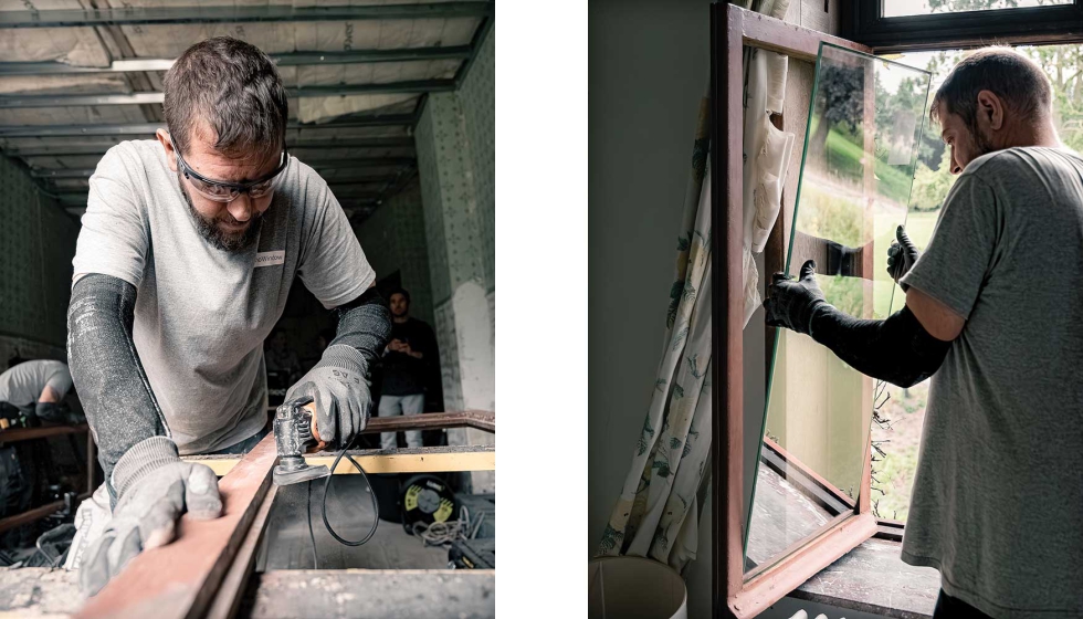 Para substituir as 203 janelas do castelo, a AGC Glass Europe produziu cerca de 60 tamanhos e espessuras diferentes de vidro...