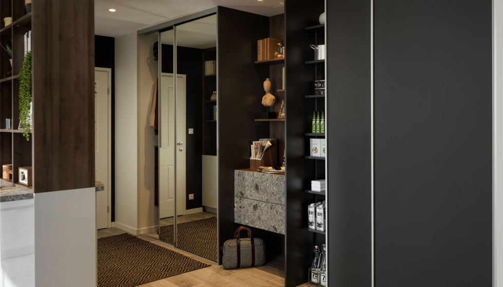 Mueble de vest�bulo con vestidor de entrada y bodega