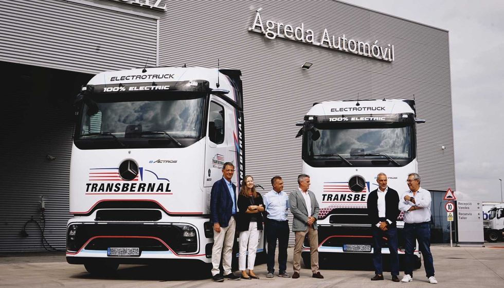 Entrega de las dos nuevas tractoras Mercedes-Benz eActros 600 LS a TransBernal en L�rida